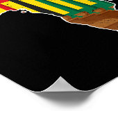 ハッピークワンツァーセブン原則キナーラキャンドルアフリ ポスター (角)