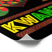 ハッピークワンツァーセブン原則クワンツァーウィメンズ10 ポスター (角)