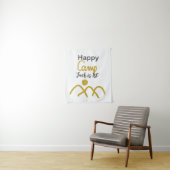 ハッピークampingキャンパー1歳の誕生日子供たちの輝く太陽 タペストリー (インサイチュ)