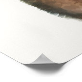 ハッピーグライングベビーバニーラビット子供部屋 ポスター (角)