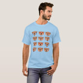 ハッピーグラウンドグスデイ可愛い絵文字かわいい Tシャツ (正面フル)