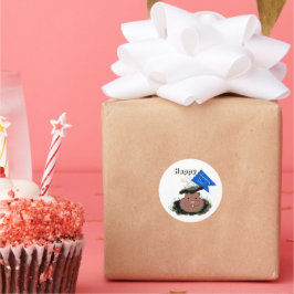 ハッピーグラウンドホグデイお祝い ラウンドシール