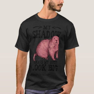 ハッピーグラウンドホグデイシャドウウッドチャック Tシャツ