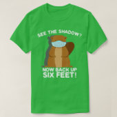 ハッピーグラウンドホグデイプンスハウニーフィル検疫M Tシャツ (デザイン正面)