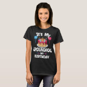 ハッピーグラウンドホッグの日とYesそれは私の誕生日グループ Tシャツ (正面フル)