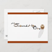 ハッピーグラウンドホッグの日はがき ポストカード (正面/裏面)