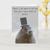 ハッピーグラウンドホッグの日! カード (黄色い花)