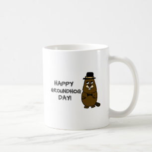 ハッピーグラウンドホッグの日! コーヒーマグカップ
