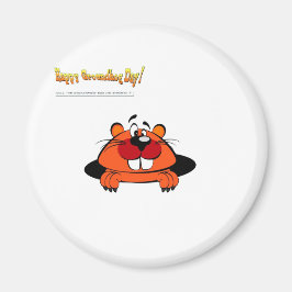 ハッピーグラウンドホッグの日 マグネット