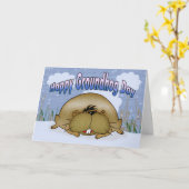 ハッピーグラウンドホッグデー カード (黄色い花)