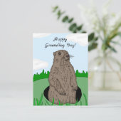 ハッピーグラウンドホッグデー ポストカード (スタンド正面)