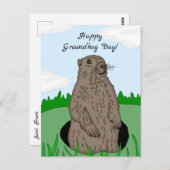 ハッピーグラウンドホッグデー ポストカード (正面/裏面)