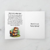 ハッピーグラウンドホッグデー | 伝統が内部で説明される カード (内部)