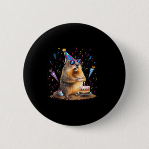 ハッピーグラウンドホッグデー 2月12日 グラウンドホッグ 誕生日 缶バッジ