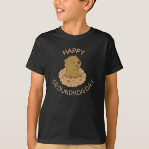 ハッピーグラウンドホッグデー Tシャツ