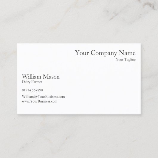 ハッピーグラジューズ牛の写真 – 名刺 (裏面)