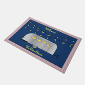 ハッピーグラマーヴィンテージストリームライントレーラー ドアマット (アングル)