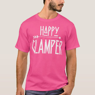 ハッピーグラムパーキャンパーグランプキャンプアウトドアT Tシャツ