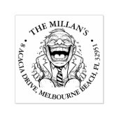 ハッピーグランドパ笑わされるテーマ セルフインキングスタンプ (デザイン)