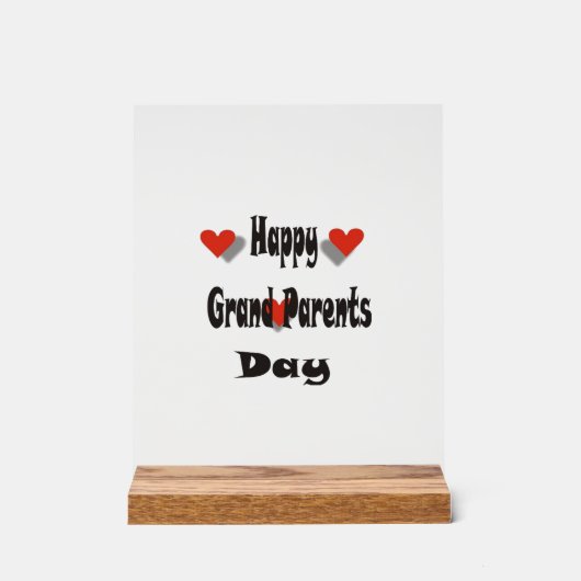 ハッピーグランドペアレントデイ アクリルサイン (正面)