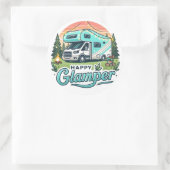 ハッピーグランプ丸ステッカー ラウンドシール (バッグ)