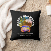 ハッピーグランプ名前をカスタムするファミリーキャンピングトリップ クッション (ブランケット)