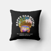 ハッピーグランプ名前をカスタムするファミリーキャンピングトリップ クッション (裏面)