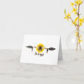 ハッピーグリーティングカード カード (黄色い花)