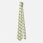 ハッピーグリーンイグアナアニメイラストレーション ネクタイ (正面)