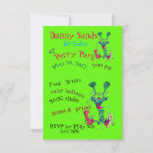 ハッピーグリーンガイRSVP招待状 招待状 (裏面)