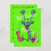 ハッピーグリーンガイRSVP招待状 招待状 (正面/裏面)