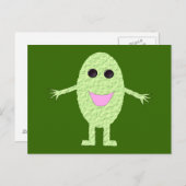 ハッピーグリーングレープポストカード ポストカード (正面/裏面)