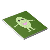 ハッピーグリーングレープメモ帳 ノートパッド (アングル)