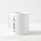 ハッピーグリーンサンタ コーヒーマグカップ (正面左)