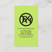 ハッピーグリーンスマイルドタクシー顔タクシードライバー 名刺 (裏面)