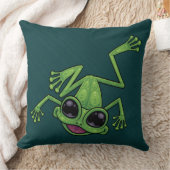 ハッピーグリーンツリーカエル クッション (ブランケット)