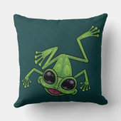 ハッピーグリーンツリーカエル クッション (裏面)