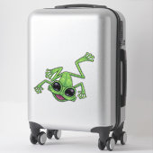 ハッピーグリーンツリーカエル シール (スーツケース)