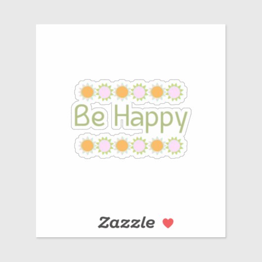 ハッピーグリーンフローラ感動的ビニール シール (シート)