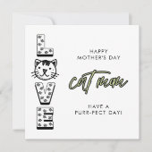 ハッピーグリーン母の日 From The Cat Purrfect カード (正面)