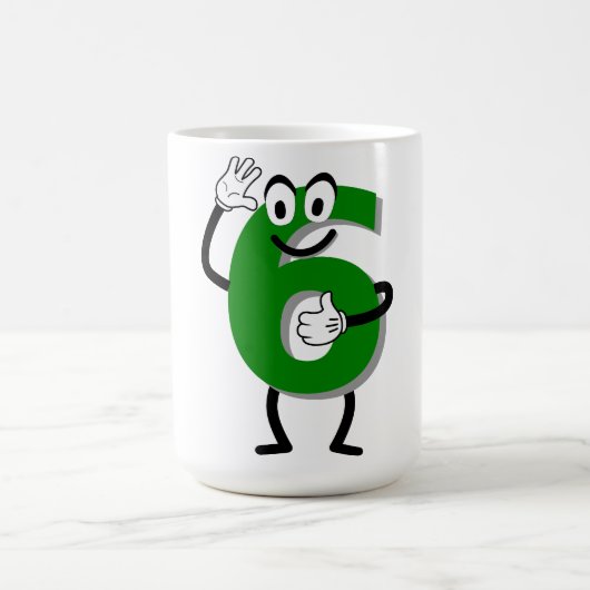 ハッピーグリーン6コーヒーマグ コーヒーマグカップ (中央)
