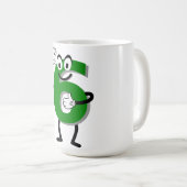 ハッピーグリーン6コーヒーマグ コーヒーマグカップ (正面右)