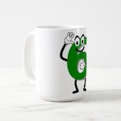 ハッピーグリーン6コーヒーマグ コーヒーマグカップ (正面左)