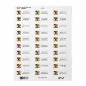 ハッピーグレートダン差出人住所ラベル ラベル (フルシート)