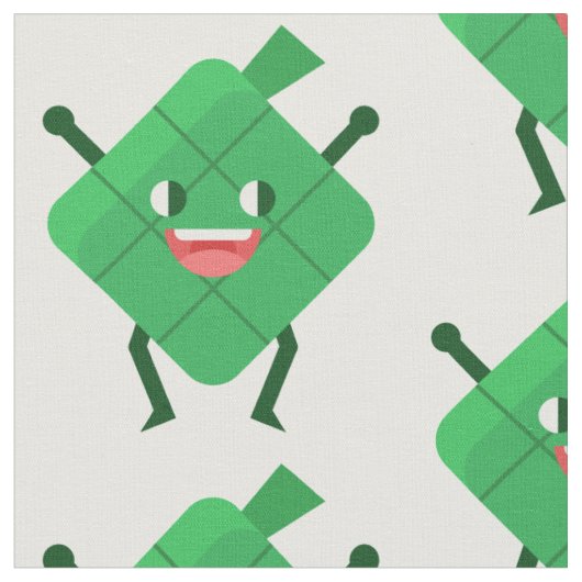 ハッピーケツパット生地 ファブリック (クローズアップ)