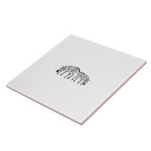 ハッピーケニアゼブラスホワイト タイル (側面)