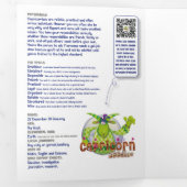 ハッピーケピー山羊座誕生日カード 三つ折りクリスマスカード (内部最初)