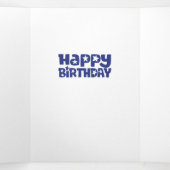 ハッピーケピー山羊座誕生日カード 三つ折りクリスマスカード (内部中)