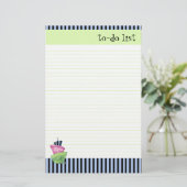 ハッピーケーキが並んだTo-Doリスト 便箋 (スタンド正面)