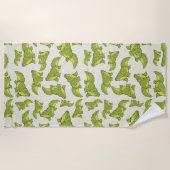 ハッピーゲーター ビーチタオル (正面)